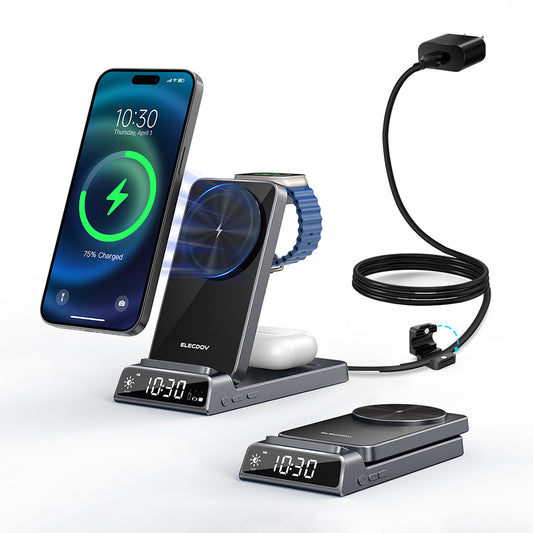 Elecdov CE19A 3 In 1 Magnetic Charging Multi-functional Integrated Magnetic Charging Station