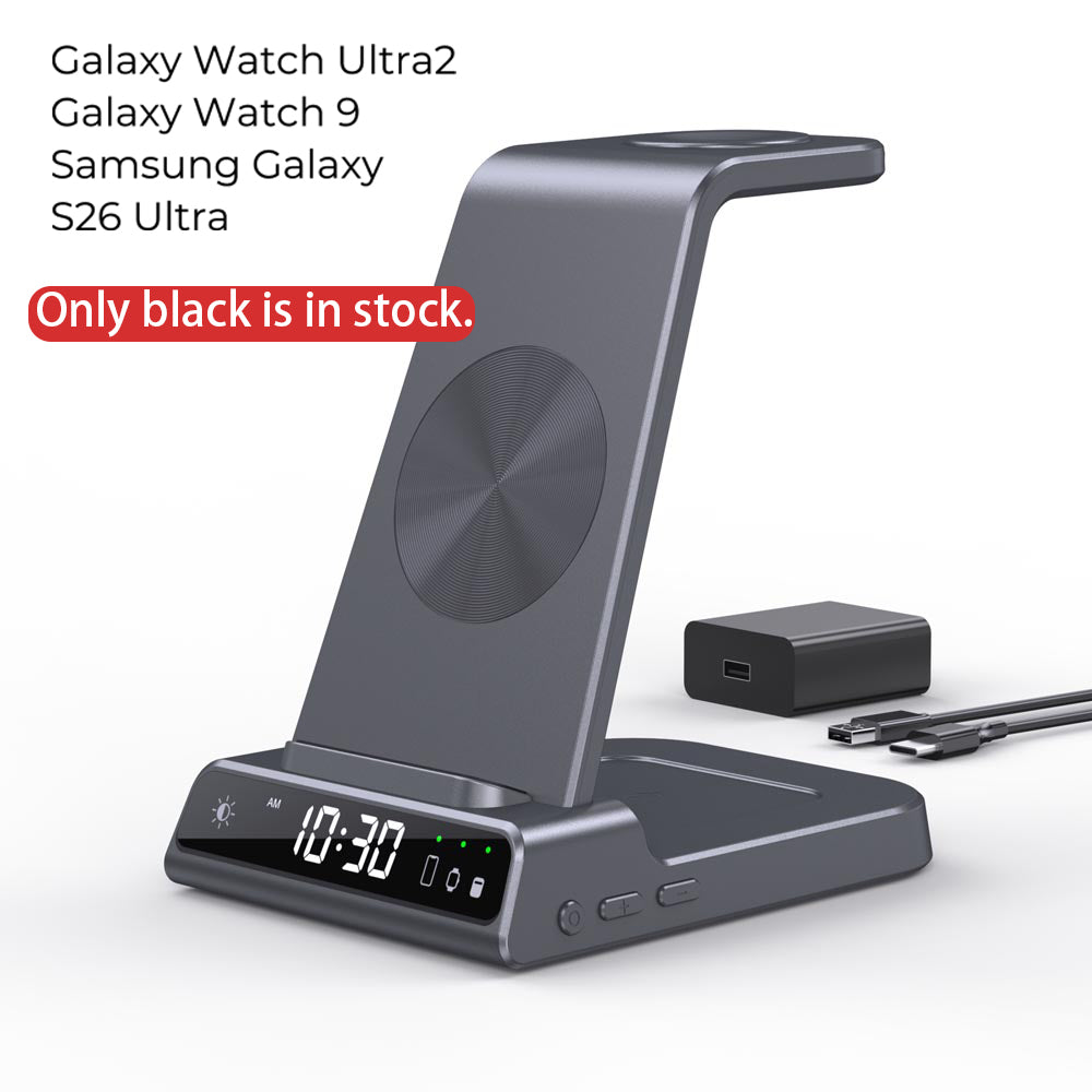Elecdov C01 Samsung用3in1磁気充電ステーション、充電プラグ付属