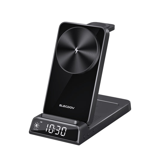Elecdov CE19A Apple製品用3in1磁気充電ステーション、充電プラグ付き