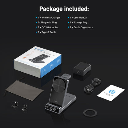 Elecdov CE19A 3 In 1 Magnetic Charging Charger Packing List