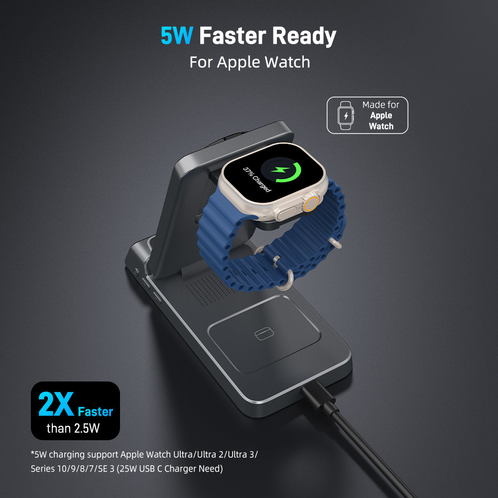 Elecdov CE19A 3 In 1 Magnetic Charging 5W Faster Ready For Apple Watch