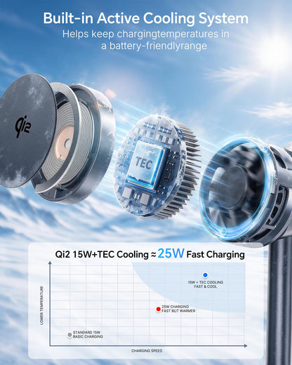 Elecdov W98S Samsung用3in1磁気充電ステーション Qi2認証充電器、充電プラグ付属