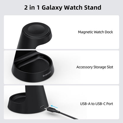 Elecdov WCO1S Magnetic Charging 2 in 1 Galaxy Watch Stand
