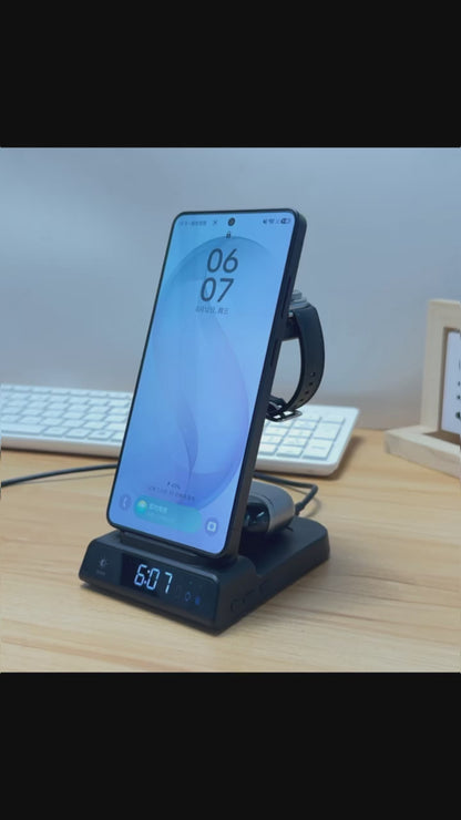 Elecdov C01 Samsung用3in1磁気充電ステーション、充電プラグ付属
